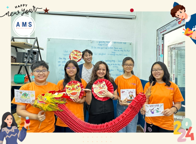 Lớp Teen 2-B Vui Tết c&ugrave;ng AMS (CS1)